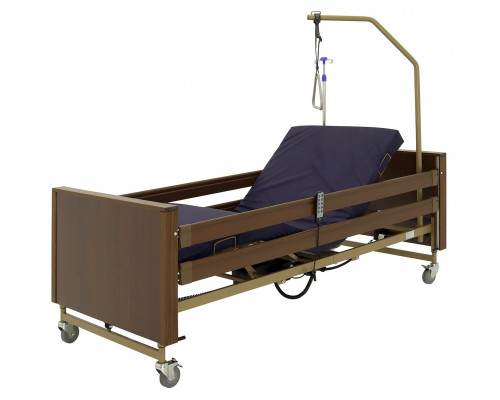 Кровать медицинская электрическая для лежачих больных YG-1 5 функций (КЕ-4024М-21) Коричневый
