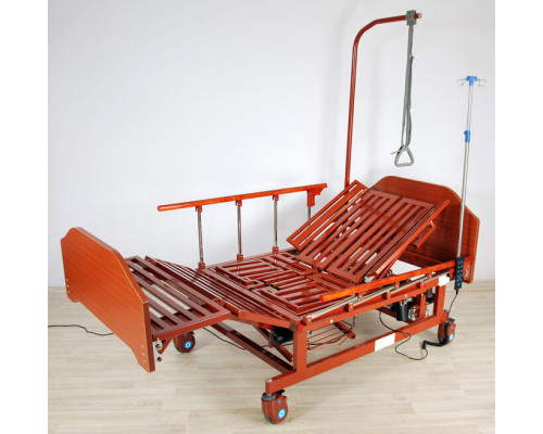 Кровать медицинская электрическая для лежачих больных DB-11А (МЕ-5528Н-00) с боковым переворачиванием, туалетным устройством и функцией «кардиокресло»