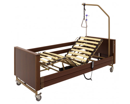 Кровать медицинская электрическая для лежачих больных YG-1 5 функций (КЕ-4024М-11) коричневый