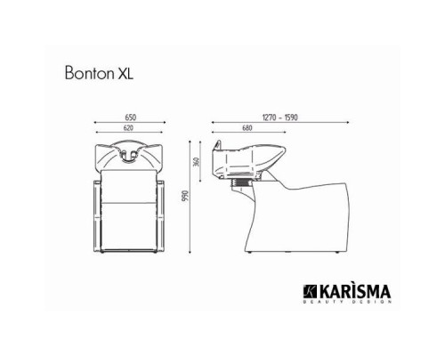 Мойка парикмахерская BONTON XL