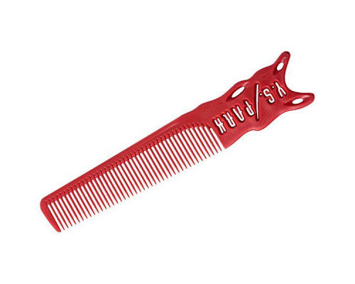 Расчёска для стрижки с эргономичной ручкой красная
