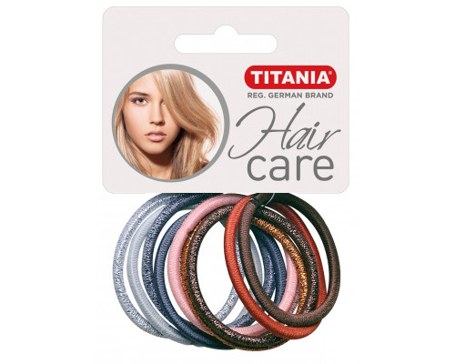 Резинки Titania для волос 4,5см 7818 10 шт/упак